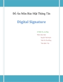 Đồ Án Môn Bảo Mật Thông Tin Digital Signature