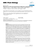 báo cáo khoa học: " Rapid and accurate pyrosequencing of angiosperm plastid genomes"