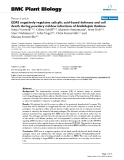 báo cáo khoa học: "  EDR2 negatively regulates salicylic acid-based defenses and cell death during powdery mildew infections of Arabidopsis thaliana"