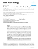 báo cáo khoa học: "  Evolutionary conservation of plant gibberellin signalling pathway components"