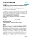 báo cáo khoa học: " Global gene expression analysis of apple fruit development from the floral bud to ripe fruit"