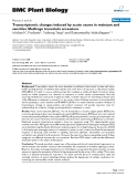 báo cáo khoa học: " Transcriptomic changes induced by acute ozone in resistant and sensitive Medicago truncatula accessions"