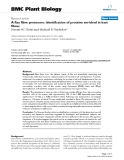 báo cáo khoa học: "  A flax fibre proteome: identification of proteins enriched in bast fibres"