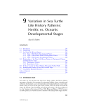 The BIOLOGY of SEA TURTLES (Volume II) - CHAPTER 9
