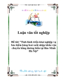 Luận văn tốt nghiệp: "Một số biện pháp nhằm nâng cao hiệu quả khai thác tại công ty Bảo hiểm nhân thọ Hà Nội"