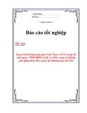 Luận văn: Quan hệ thương mại giữa Việt Nam và EU trong 10 năm qua ( 1990-2000) và đề ra triển vọng và những giải pháp thúc đẩy quan hệ thương mại hai bên