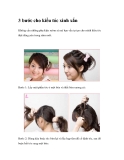 3 bước cho kiểu tóc xinh xắn 