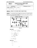 Báo cáo thí nghiệm điện tử tương tự-Bài 3 : Khuếch Đại Hồi Tiếp