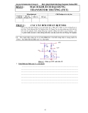 Báo cáo thí nghiệm điện tử tương tự-Bài 6 : Mạch Khuếch Đại Dùng Transistor Trường (FET)