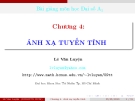 Chương 4: Ánh xạ tuyến tính