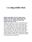 Các dạng khiếm thính