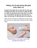 Những yếu tố ảnh hưởng đến phát triển chiều cao