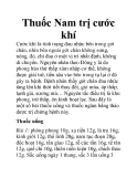 Thuốc Nam trị cước khí