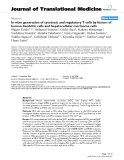 báo cáo hóa học:" In vitro generation of cytotoxic and regulatory T cells by fusions of human dendritic cells and hepatocellular carcinoma cells"