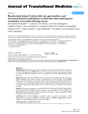 báo cáo hóa học:"  Randomized phase II study with two gemcitabine- and docetaxel-based combinations as first-line chemotherapy for metastatic non-small cell lung cancer"