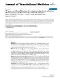 báo cáo hóa học:" Of gastro and the gold standard: evaluation and policy implications of norovirus test performance for outbreak detection"