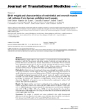 báo cáo hóa học:"  Birth weight and characteristics of endothelial and smooth muscle cell cultures from human umbilical cord vessels"