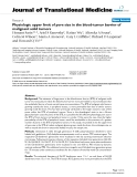 báo cáo hóa học:"  Physiologic upper limit of pore size in the blood-tumor barrier of malignant solid tumors"