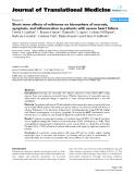 báo cáo hóa học:" Short term effects of milrinone on biomarkers of necrosis, apoptosis, and inflammation in patients with severe heart failure"