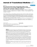 báo cáo hóa học:" Phase I/II open-label study of the biologic effects of the interleukin-2 immunocytokine EMD 273063 (hu14.18-IL2) in patients with metastatic malignant melanoma"