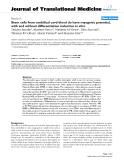 báo cáo hóa học:" Stem cells from umbilical cord blood do have myogenic potential, with and without differentiation induction in vitro"