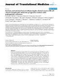 báo cáo hóa học:" Intrinsic and extrinsic factors influencing the clinical course of B-cell chronic lymphocytic leukemia: prognostic markers with pathogenetic relevance"