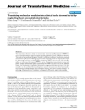 báo cáo hóa học:" Translating molecular medicine into clinical tools: doomed to fail by neglecting basic preanalytical principles"