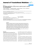 báo cáo hóa học:" Emerging applications of fluorescence spectroscopy in medical microbiology field"