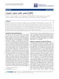 Báo cáo hóa học: "Lasers, stem cells, and COPD"