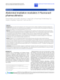 Báo cáo hóa học: " Abdominal irradiation modulates 5-Fluorouracil pharmacokinetics"