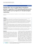 Báo cáo hóa học: "  Epstein-Barr virus encoded latent membrane protein 1 regulates mTOR signaling pathway genes which predict poor prognosis of nasopharyngeal carcinom"