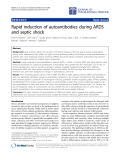 Báo cáo hóa học: " Rapid induction of autoantibodies during ARDS and septic shock"