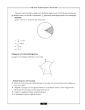 – THE GRE QUANTITATIVE SECTION –

The area of a sector is found in a similar way to ﬁnding the