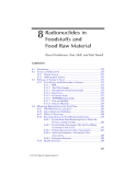 Radionuclide Concentrations in Foor and the Environment - Chapter 8