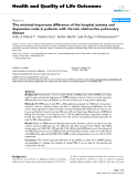 báo cáo hóa học: "  The minimal important difference of the hospital anxiety and depression scale in patients with chronic obstructive pulmonary disease"