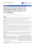 Báo cáo sinh học: "Molecular and cellular correlates of the CIITA-mediated inhibition of HTLV-2 Tax-2 transactivator function resulting in loss of viral replication"