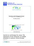 Báo cáo sinh học: "Guiding cancer immunotherapy from bench to bedside"