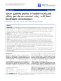 Báo cáo sinh học: "Serum cytokine profiles in healthy young and elderly population assessed using multiplexed bead-based immunoassays"