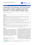 Báo cáo sinh học: "Combination immunotherapy and active-specific tumor cell vaccination augments anti-cancer immunity in a mouse model of gastric cancer"