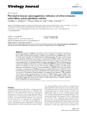 Báo cáo sinh học: " Permissive human cytomegalovirus infection of a first trimester extravillous cytotrophoblast cell line"