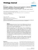 Báo cáo sinh học: "  Synergistic inhibition of human cytomegalovirus replication by interferon-alpha/beta and interferon-gamma"