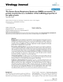 Báo cáo sinh học: " The Severe Acute Respiratory Syndrome (SARS)-coronavirus 3a protein may function as a modulator of the trafficking properties of the spike protein"