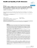 Báo cáo hóa học: " Quality of life in children three and nine months after discharge from a paediatric intensive care unit: a prospective cohort study"