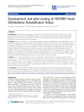 Báo cáo hóa học: "Development and pilot testing of HEXORR: Hand EXOskeleton Rehabilitation Robot"