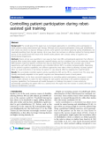 Báo cáo hóa học: " Controlling patient participation during robotassisted gait training"