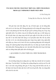 Báo cáo nghiên cứu khoa học " ỨNG DỤNG PHƯƠNG PHÁP PHÁT TRIỂN DỰA TRÊN THÀNH PHẦN TRONG QUÁ TRÌNH PHÁT TRIỂN PHẦN MỀM "