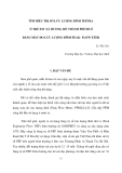 Báo cáo nghiên cứu khoa học " TÌM HIỂU TRỊ SỐ LƯU LƯỢNG ĐỈNH THỞ RA Ở TRẺ EM XÃ HƯƠNG HỒ THÀNH PHỐ HUẾ BẰNG MÁY ĐO LƯU LƯỢNG ĐỈNH PEAK- FLOW ETER  "