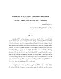 Báo cáo nghiên cứu khoa học " NGHIÊN CỨU SỬ DỤNG LÁ SẮN KM 94 TRONG KHẨU PHẦN LỢN THỊT NUÔI Ở NÔNG HỘ TỈNH THỪA THIÊN HUẾ "