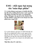 E102 – chất nguy hại mang tên “màu thực phẩm”