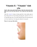 Vitamin E: "Vitamin" tình yêu